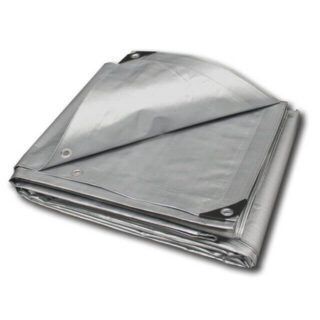 Tentas Tarpaulin (sidabrinis) 10mx15m. (110 g./m2)